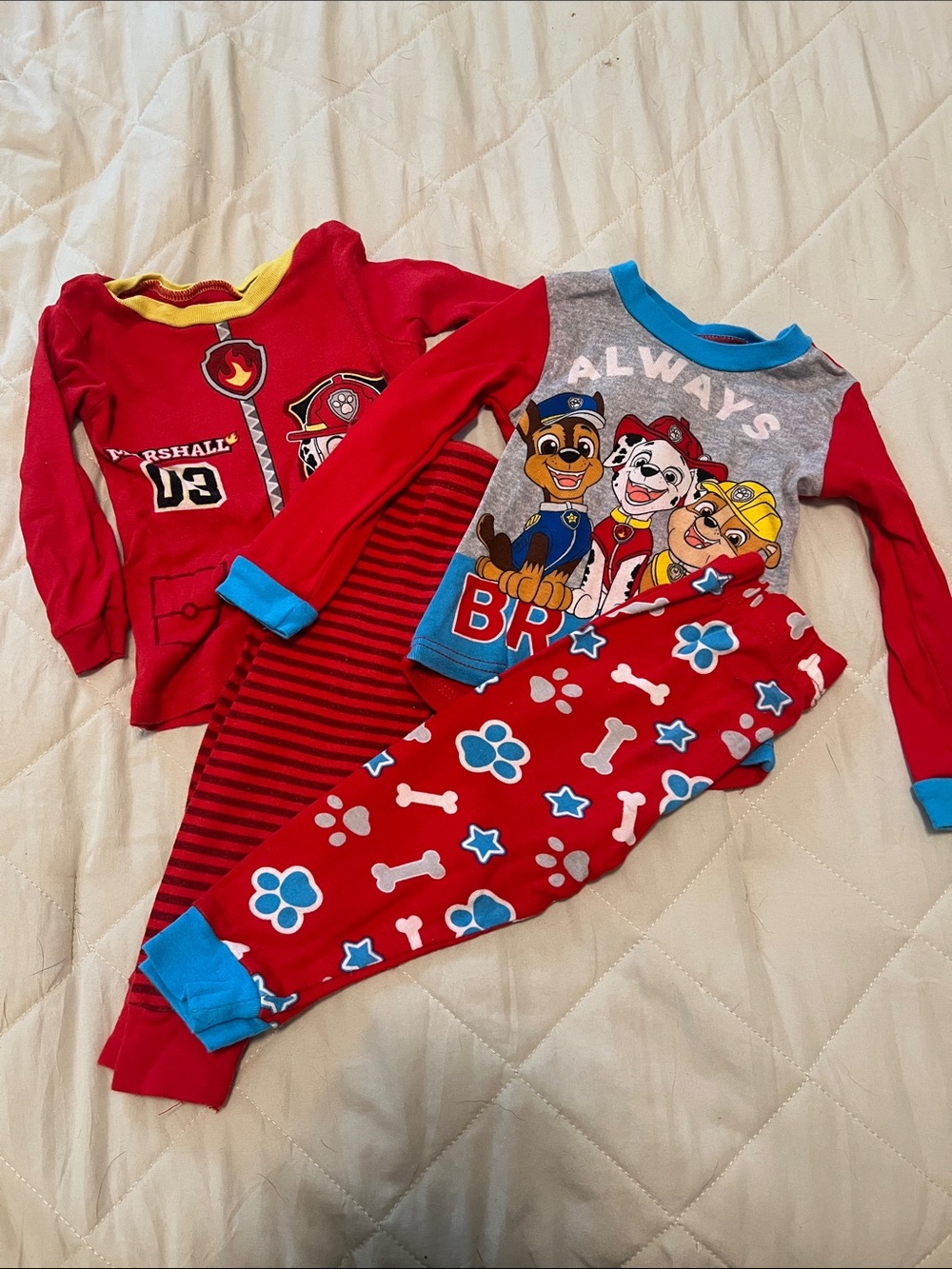 Paw Patrol Red Character Pajama Set
